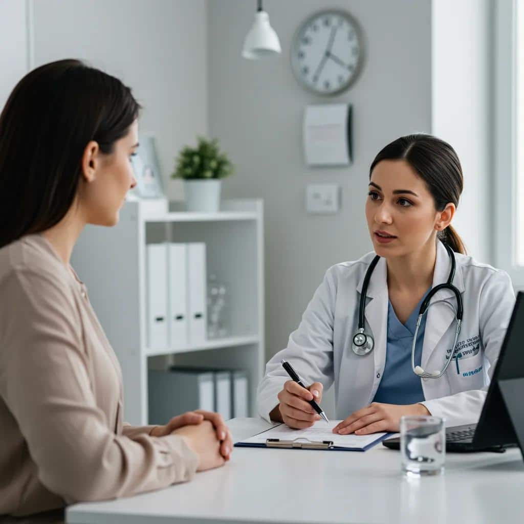 healthcare setting with a doctor